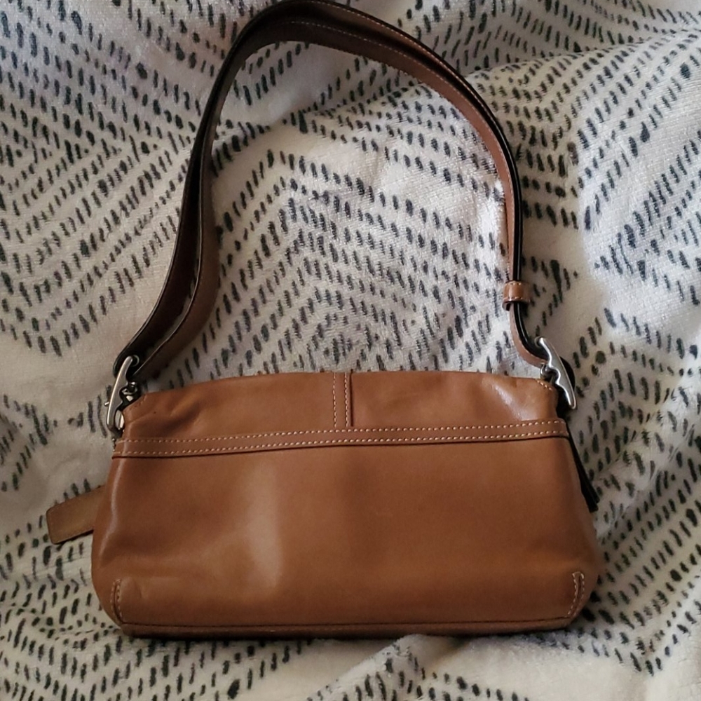 Coach tan leather bag - Picture 3 of 10